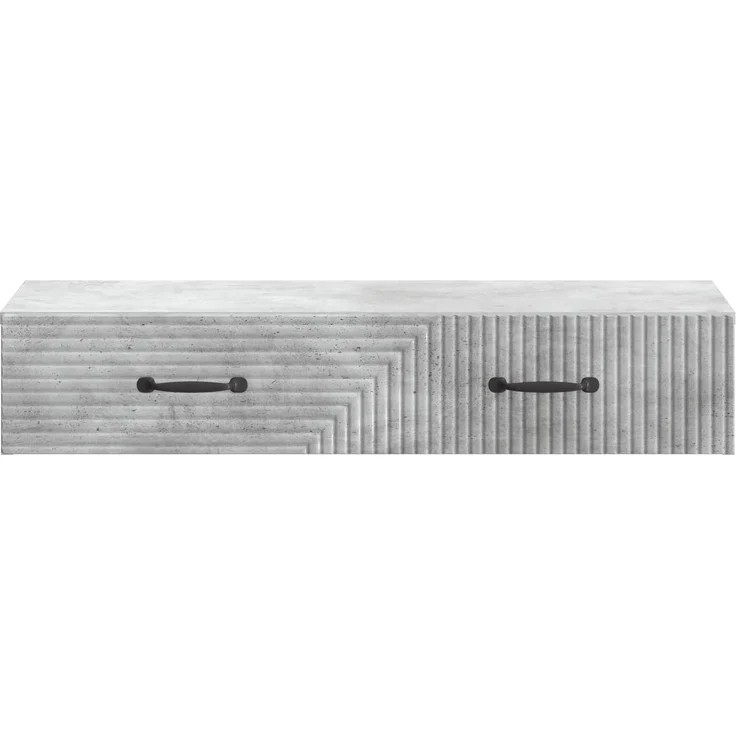 vidaXL Wandmontierter Beistelltisch Betongrau 87,5 x 34,5 x 17 cm 898668 – Bild 5