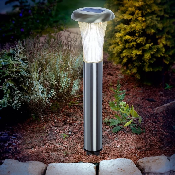 Esotec Solarleuchte Vesuv, LED, Duo Color, H=38cm, Metall – Bild 5
