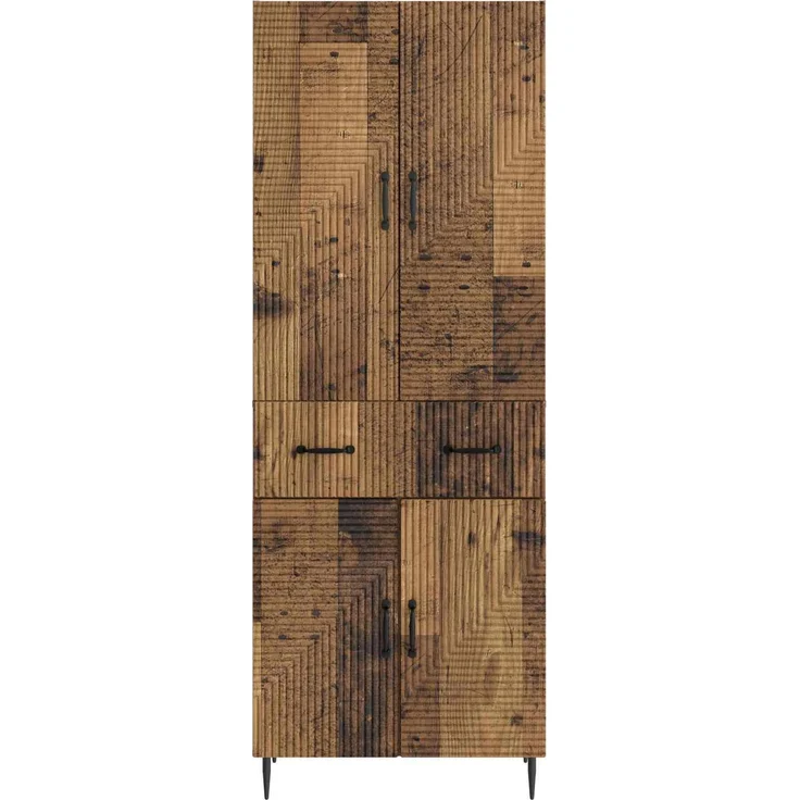 vidaXL Schrankset 2 pcs Altholz 66 x 34,5 x 89,5 cm Holzwerkstoff 3416671 – Bild 4