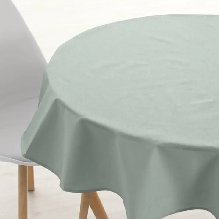 Belum Tischdecke, rund, Durchmesser 180 cm, schmutzabweisend, 100% harzige Baumwolle, kein Wachstuch, Baumwollberührung, wasserdichte Tischdecke, schmutzabweisend, flüssigkeitsabweisend – Bild 2
