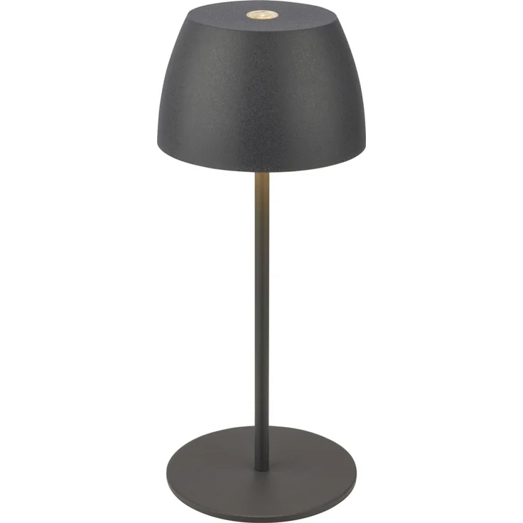 DiKa LED Akku-Tischleuchte Serina Mini Touch anthrazit 20 x 8 cm warmweiß – Bild 6
