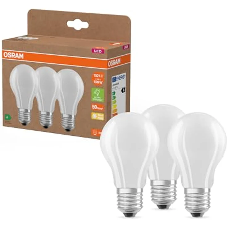 Osram LED-Lampe Classic A100 Filament 7,2W 827, 2700K warmweiß, E27, matt, 1521 lm, 50.000h, Klasse A – Bild 2