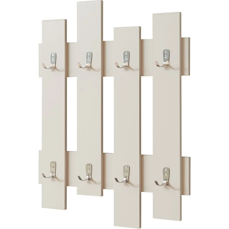 Wandgarderobe Raseborg 60x80 cm Beige [en. casa] – Bild 4