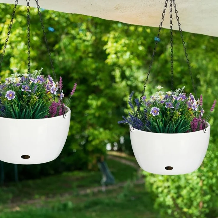 2 Blumenampeln mit Wasserspeicher - XL 10045323 – Bild 5