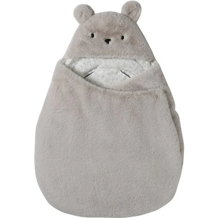 vertbaudet Fußsack 2-in-1 Baby Ausfahrsack/Wickelunterlage, Plüsch, 1er-Pack – Bild 4