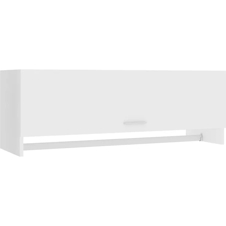 vidaXL Kleiderschrank Weiß 100x32,5x35 cm Holzwerkstoff 808233