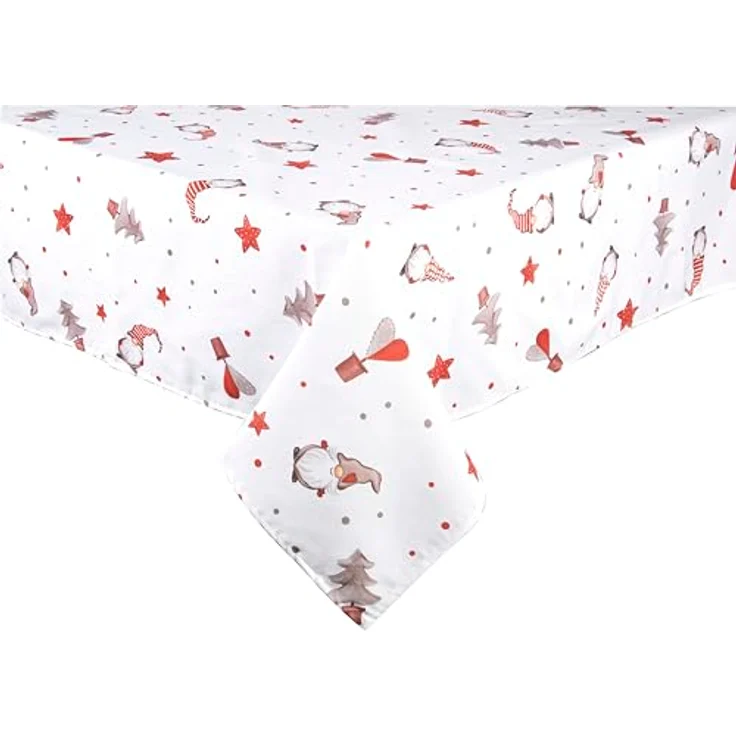 Excelsa Gnomo Rechteckige Tischdecke, 70% Baumwolle und 30% Polyester, 140x240 cm, Weihnachtsdekoration (cm. 140x240) – Bild 2