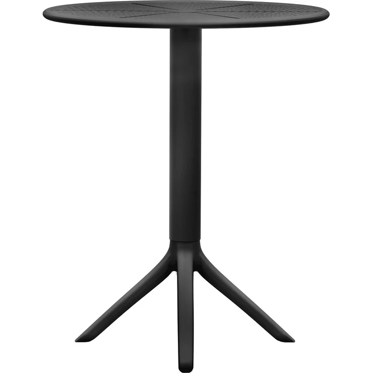 Gartenmöbel-Set ELLA mit 2 Stühlen - 162 x 60 x 85 cm, Kunststoff, Schwarz | Balkonset Gartenset Tisch mit Stühlen Bistroset Outdoor – Bild 5
