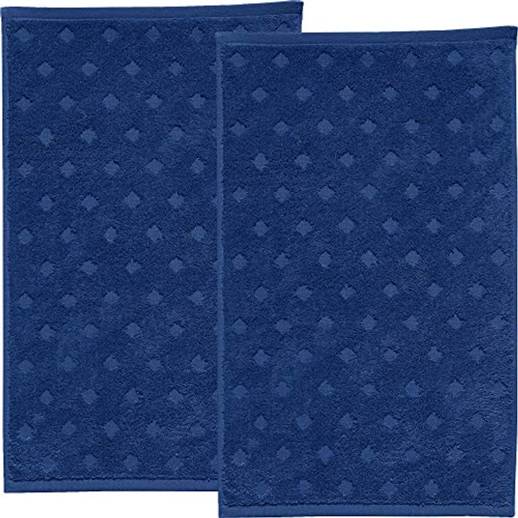 Erwin Müller Walk-Frottier "Baden-Baden" 2er-Pack, Dunkelblau, Gästetuch 2er | 30x50 cm – Bild 2