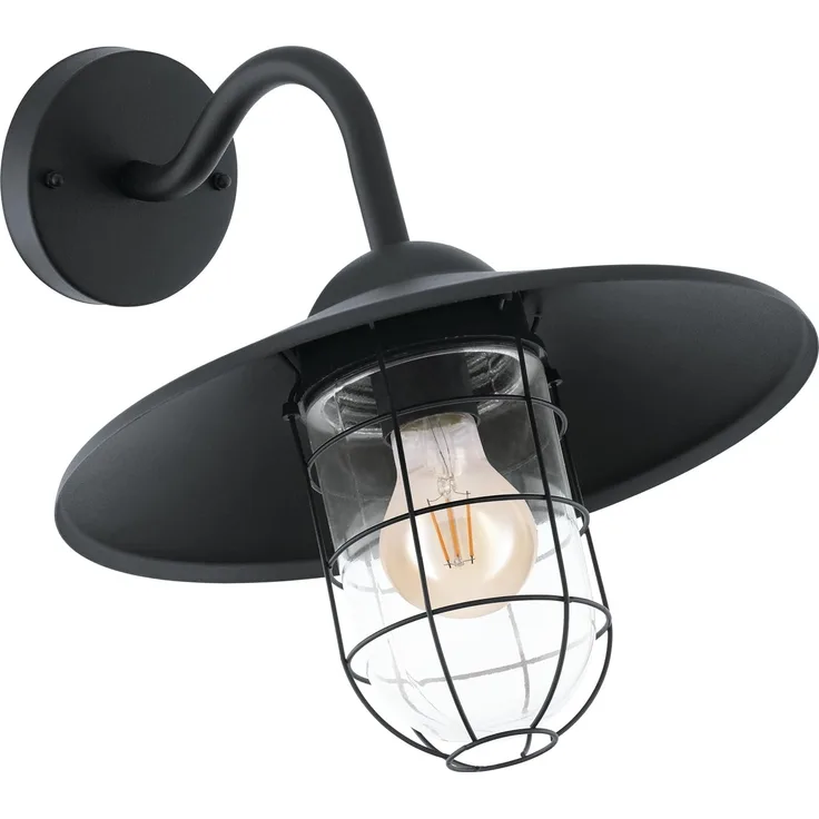 Eglo 94792 Aussenleuchte Wandleuchte 1-flammig E27 SCHWARZ MELGOA