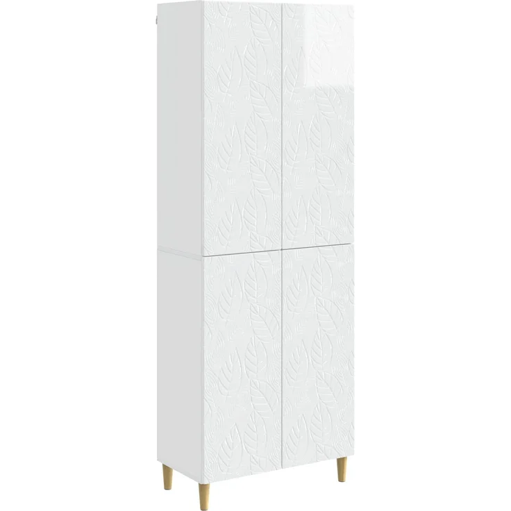 vidaXL Schrankset 2 pcs Hochglanz Weiß Holzwerkstoff 3416704 – Bild 1