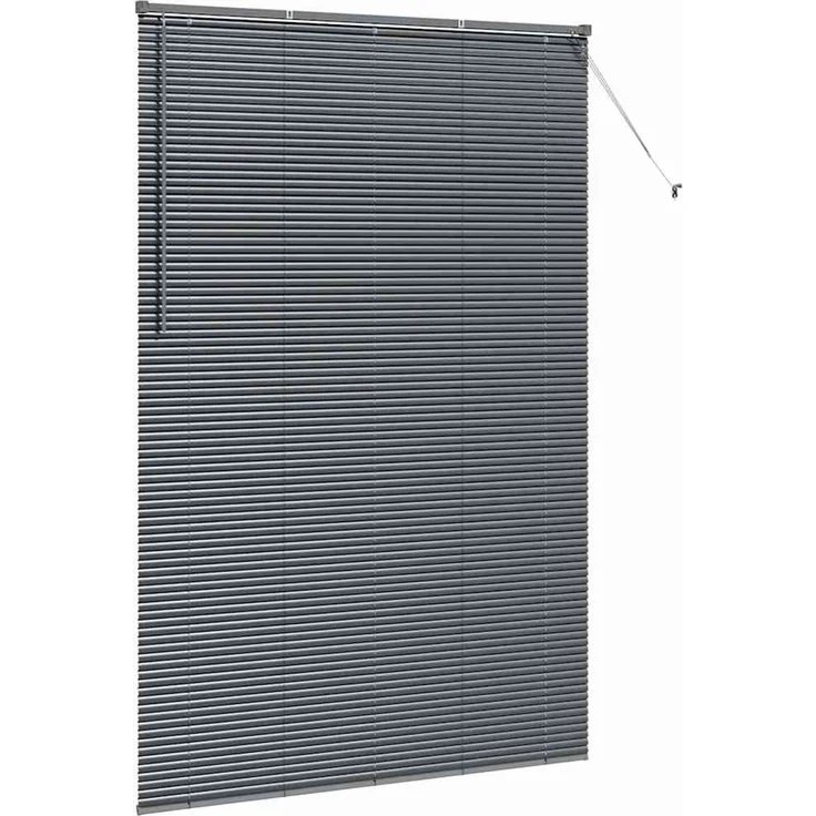 vidaXL Venezianische Jalousie Dunkelgrau 220x150cm 25 mm Aluminium 42006107 – Bild 5