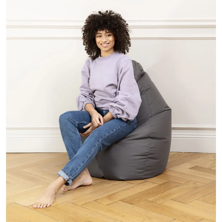 Sitting Point Sitzsack Brava Bean Bag XXL ca. 300 Liter grau – Bild 6