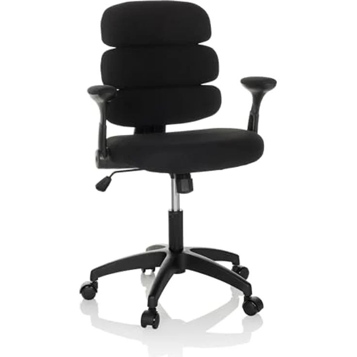 hjh OFFICE Kinderdrehstuhl Kid ERGOLINO B Drehstuhl mit ergonomischer Rückenlehne, Schwarz, 736432 – Bild 2