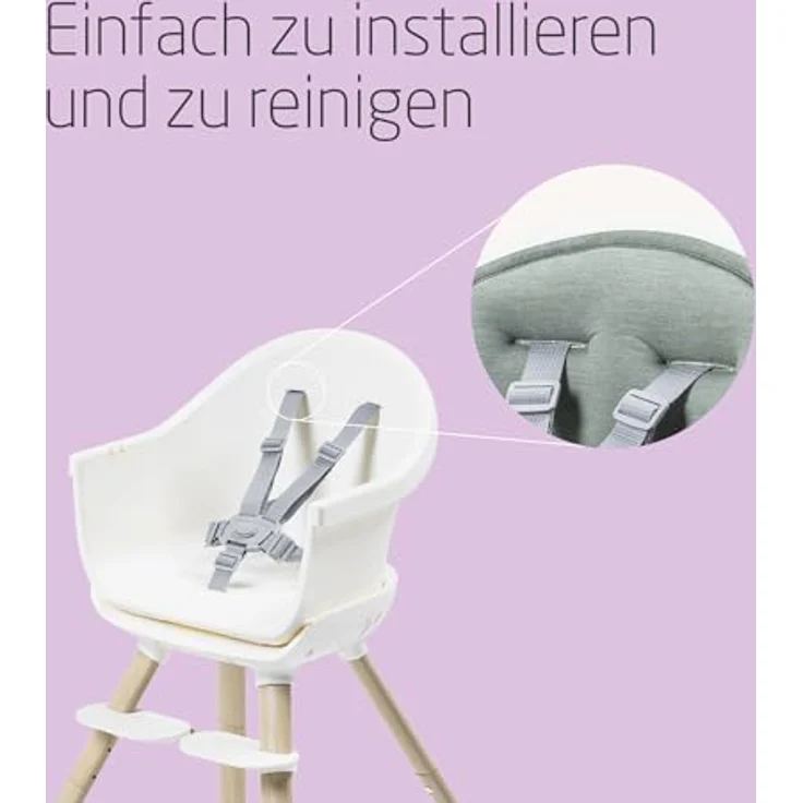 Maxi-Cosi Sitzkissen für Moa Hochstuhl, atmungsaktives Kissen aus 100% recycelten Materialien, Beyond Sage – Bild 4