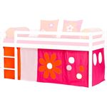 Hoppekids 'Flower Power' Hochbettvorhang pink/rosa