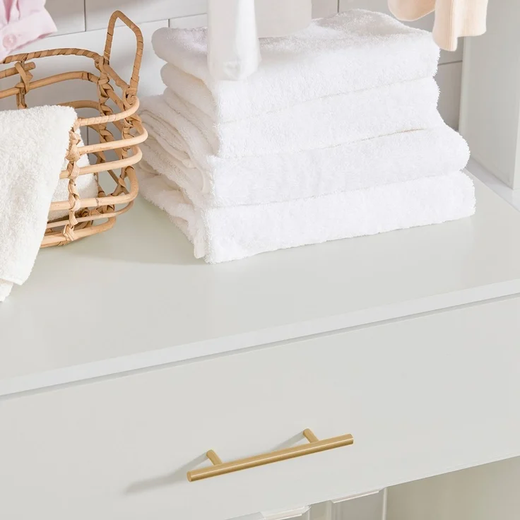 SoBuy BZR66-W Badunterschrank, MDF, Lackiert, Weiß, 66 x 95 x 37 cm – Bild 6