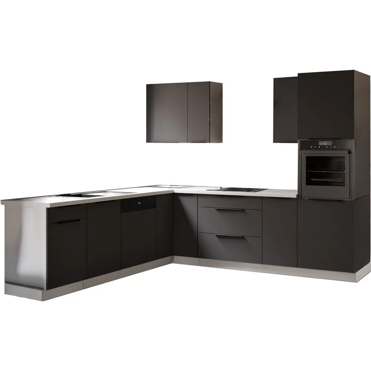 Winkelküche ARIA K-WH ECKE 2 - 250 x 270 cm Anti Fingerprint Küchenzeile Küchenblock Singleküche Einbauküche Küche Eckküche – Bild 19