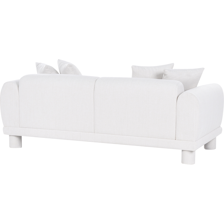 Sofa 3-Sitzer PORI Stoff Cremeweiß – Bild 5