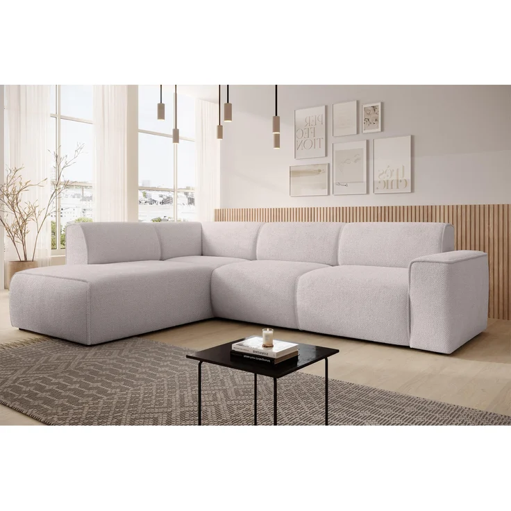 AX LIVING Couch Sofa L Form Didim L Creme – 292 cm, stilvoll & bequem L