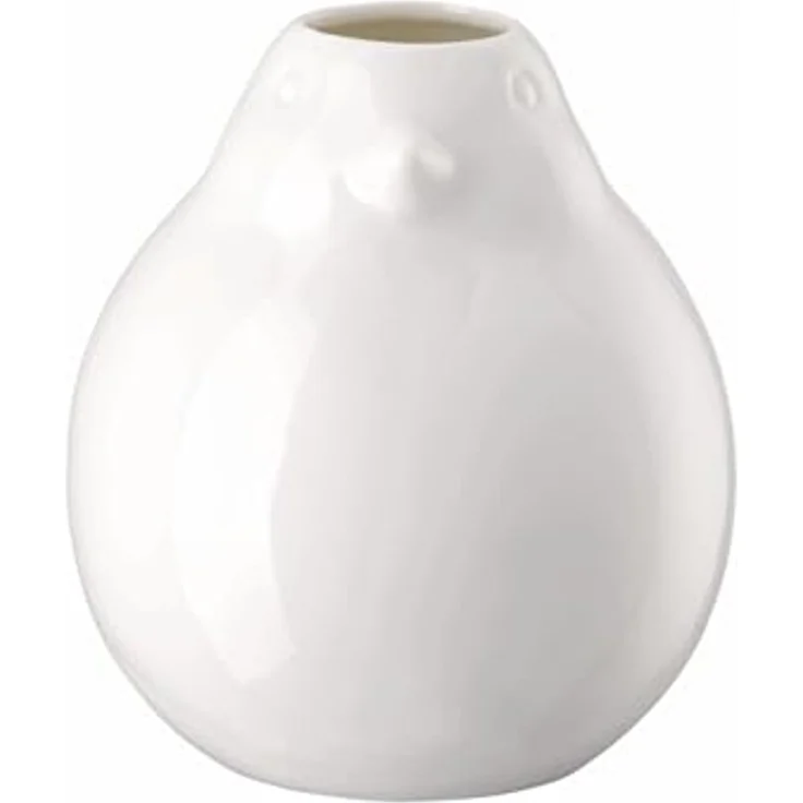 Hutschenreuther Vase 14 cm Vogel-Vase Weiss – Bild 2