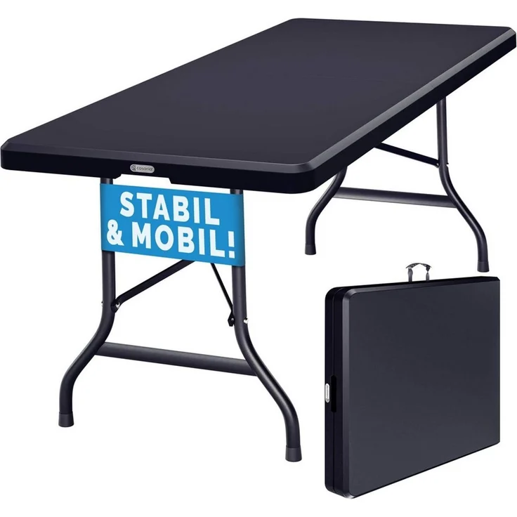 Casaria Gartentisch (1-St), 180x75cm Klappbar Wetterfest Tragbar Garten Camping Buffettisch Party – Bild 1