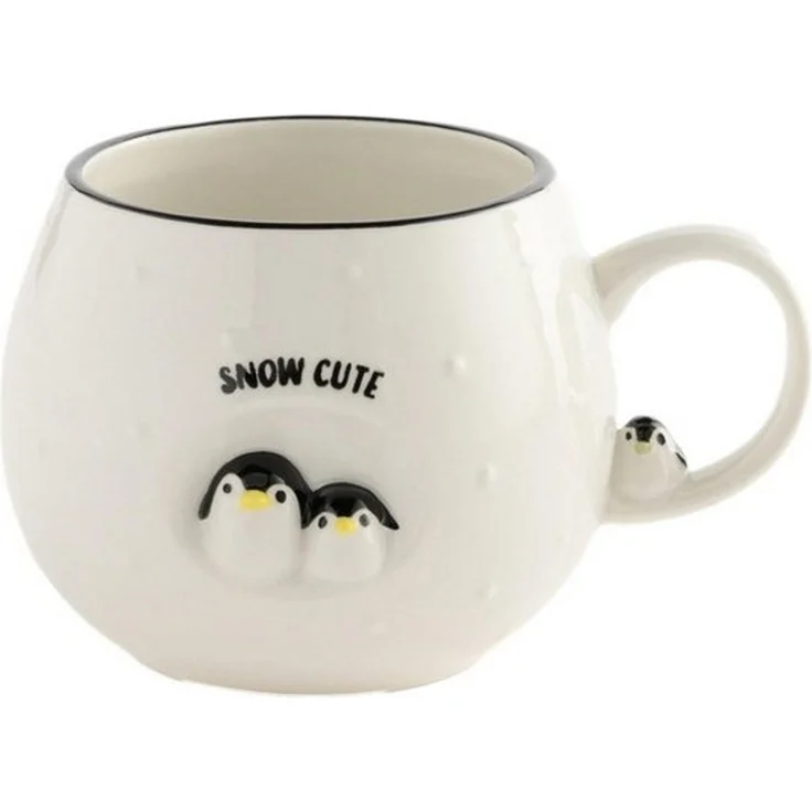 Next Becher Weihnachtstasse Pinguin und Freunde, 1-tlg, Steingut