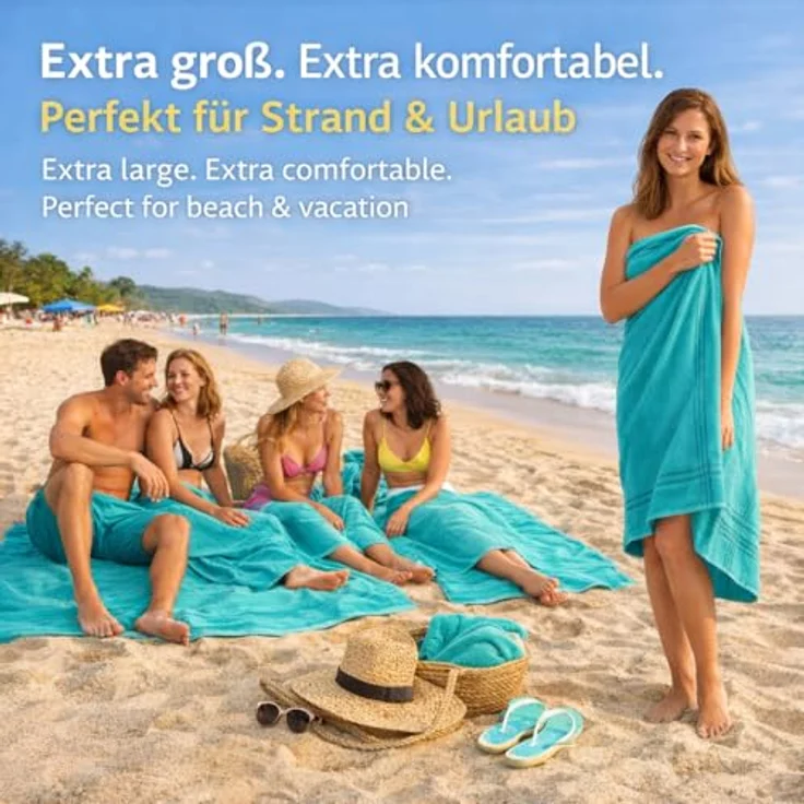 Betz Strandtuch Betz XXL Badetuch LINES Strandtuch Saunahandtuch Liegetuch 90x180 cm, 100% Baumwolle – Bild 7