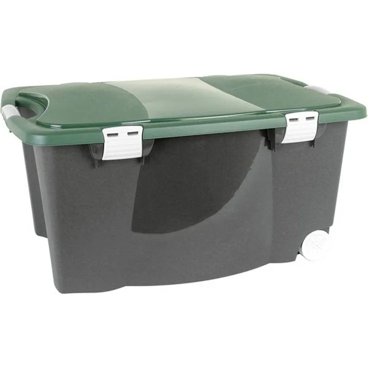 Jelenia Plast Aufbewahrungsbox Allzweckbox mit Rollen Aufbewahrungsbox Universalbox Rollbox Spielzeug