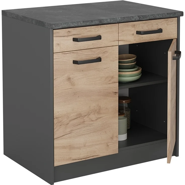 Seitenblenden für den Unterschrank R-Line Anthrazit 2er Set Vicco – Bild 6