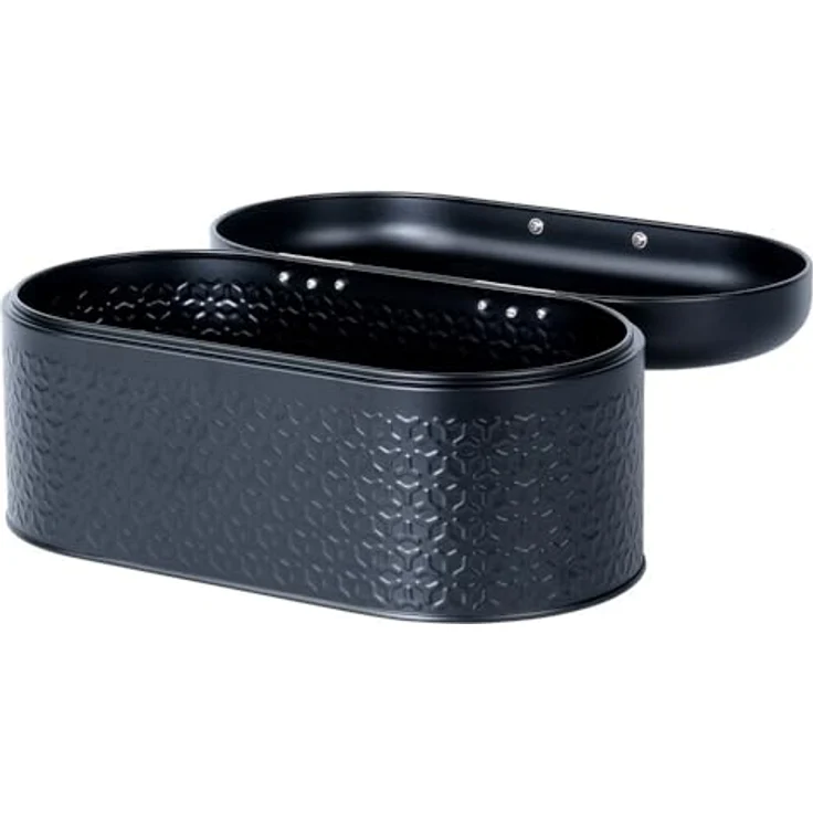 Vilde Brotkasten aus Stahl klein schwarz robust VILDE 34 x 20 x 15 cm – Bild 9