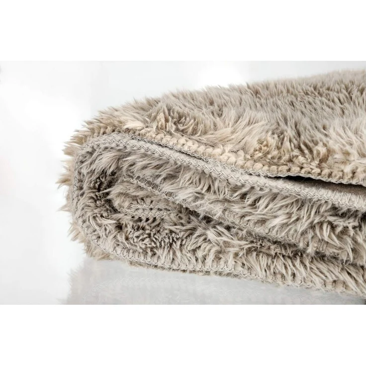 SCHÖNER WOHNEN-Kollektion Tagesdecke LEISURE Plaid, 140 x 200 cm in Taupe – Bild 3
