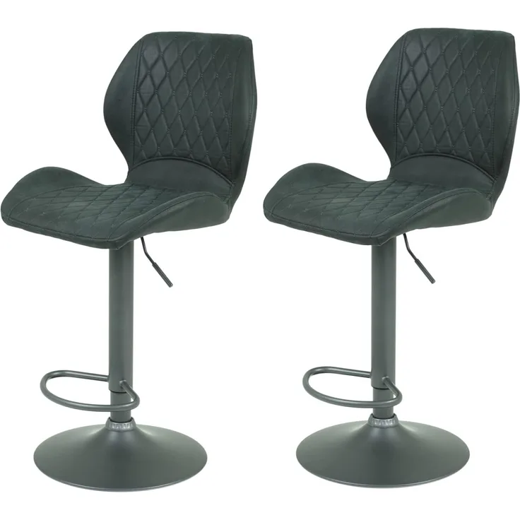 2er Set Barhocker Sonja - Vintage Anthrazit