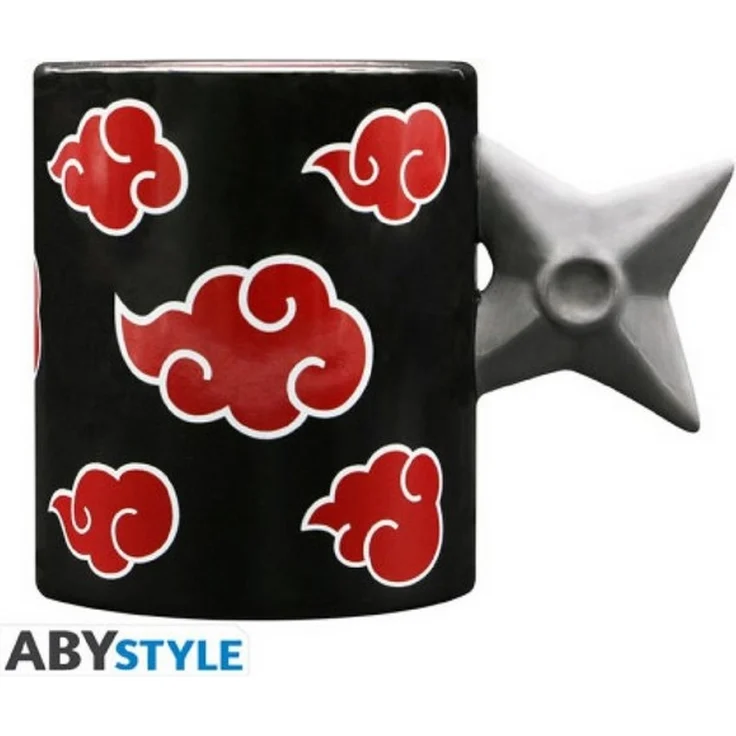 ABYstyle Tasse NARUTO SHIPPUDEN - Mug 3D handle - Shuriken Akatsuki – Bild 3