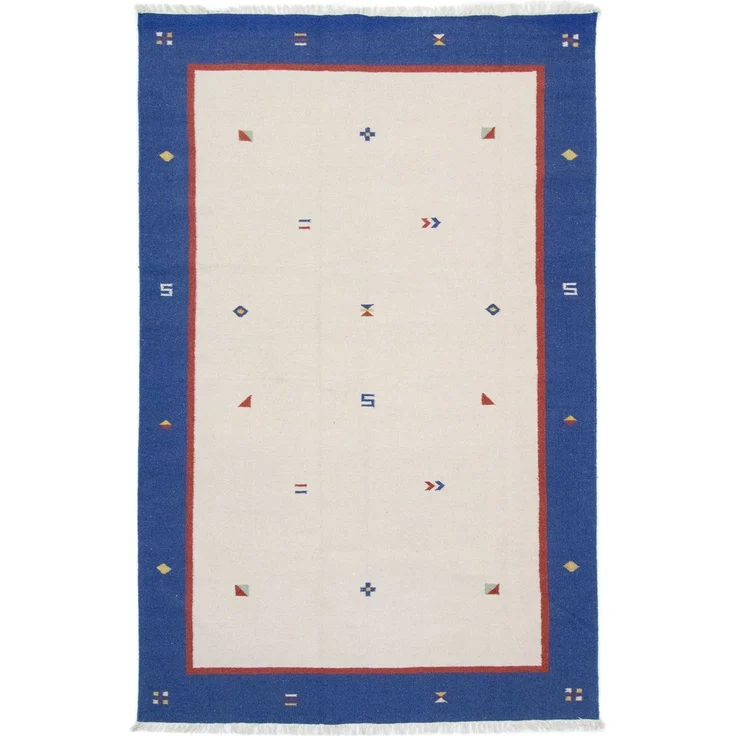 Kelim Teppich - Trendy 300x200 cm - beige – Bild 1