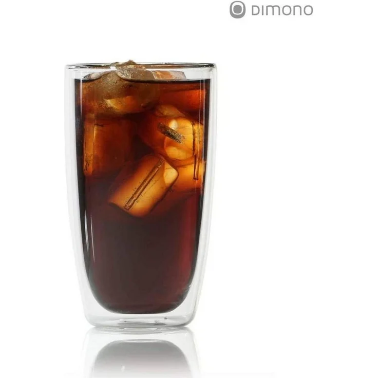 Dimono Latte-Macchiato-Tasse Doppelwandiges Trinkglas 450ml – Latte-Macchiato-Glas Borosilikat Set, 1-tlg, Borosilikat-Glas, Wasser- Longdrink- & Cocktailgläser – Bild 3