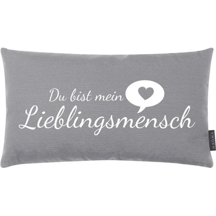 Magma Heimtex Dekokissen »Lieblingsmensch«, mit Schriftzug, Mit Siebdruck "Du bist mein Lieblingsmensch" – Bild 2