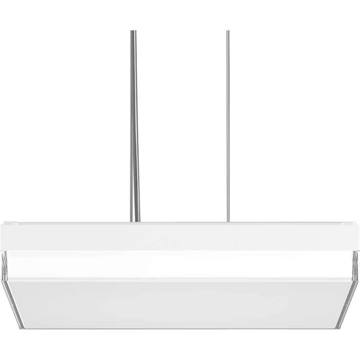 RZB Flat Slim+ Pendelleuchte DALI 43x43cm 41W, weiß/Glanz, dimmbar, IP40, IK07