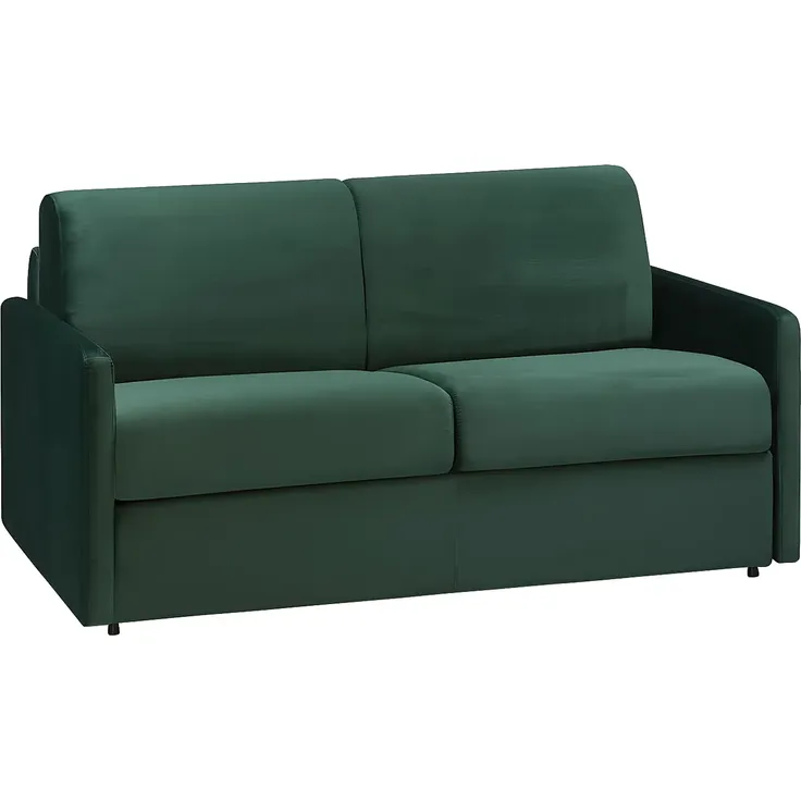 Vente-unique - CALIFE Sofa SamtStoff Grün - B 223 cm94 cm x H 85 cm x L 150 cm – Bild 3