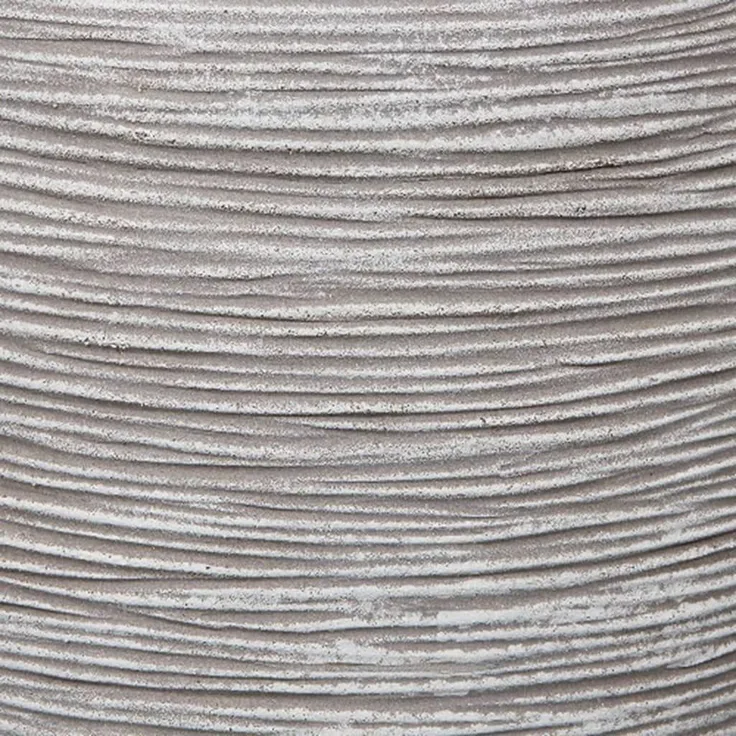 Capi Blumentopf Nature Rib Quadratisch 40 x 40 cm Elfenbein KOFI903 424209