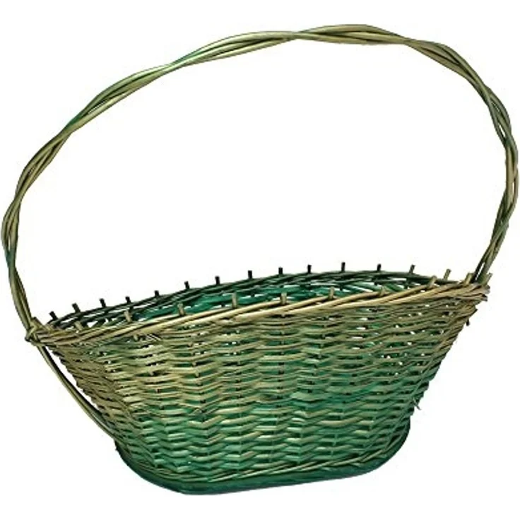 Präsentkorb "Grün/Gold" Einkaufskorb Picknickkorb Aufbewahrungskorb Brotkorb – Bild 2