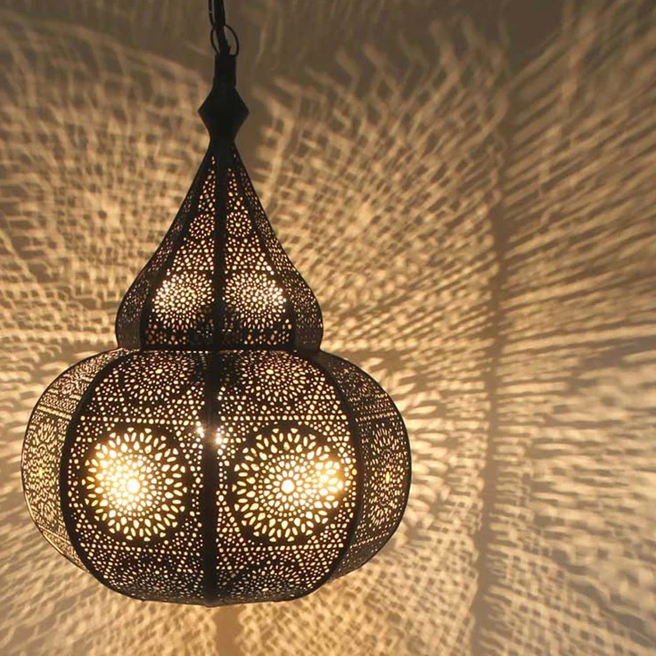 Orientalische Lampe Taza Schwarz – Bild 9
