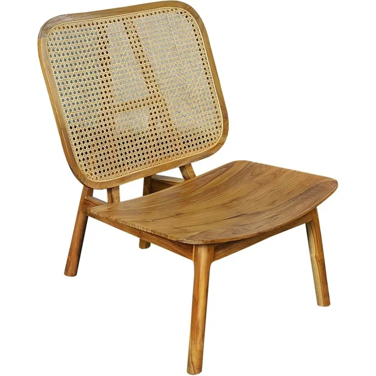 SIT&CHAIRS Stuhl Teak Rattan Natur