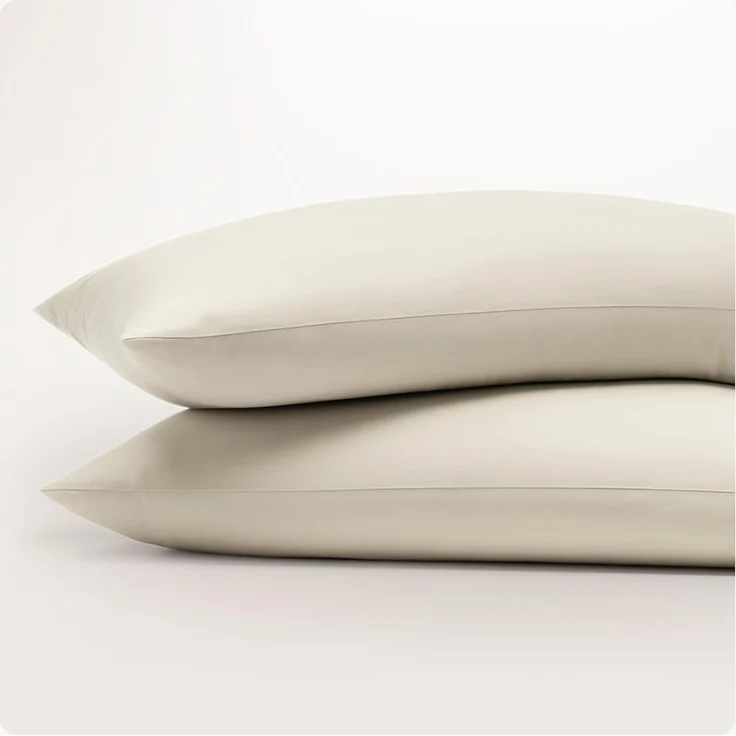 Seralino Kissenbezüge Mako Satin Kissenbezug (100% Bio Baumwolle) weich, hautfreundlich, (2 Stück), Fairtrade/ GOTS zertifizierte uni Kissenhülle mit Reißverschluss – Bild 1