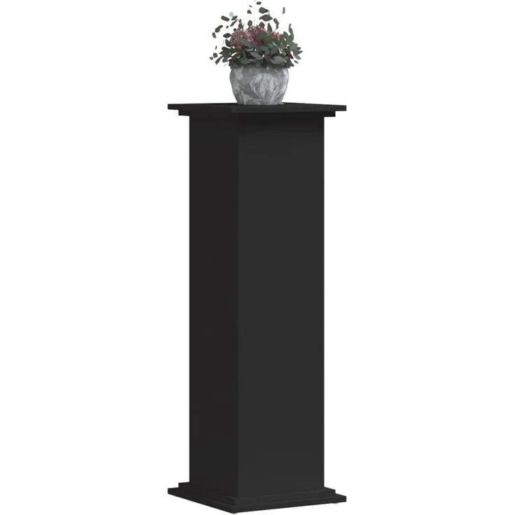vidaXL Pflanzenständer Schwarz 33x33x100 cm Holzwerkstoff 852979 – Bild 2