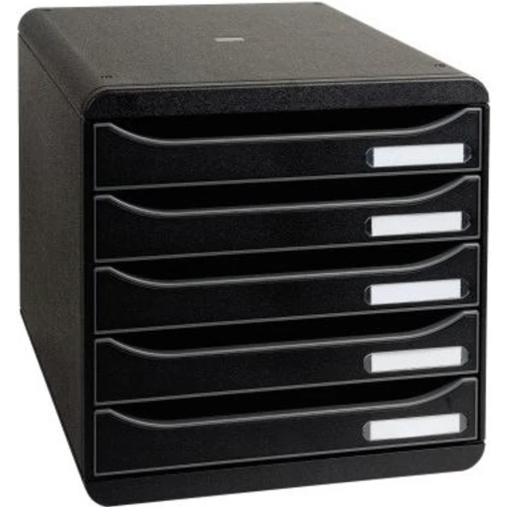 Exacompta Schubladenbox Big-Box Plus 5 Fächer schwarz – Bild 1
