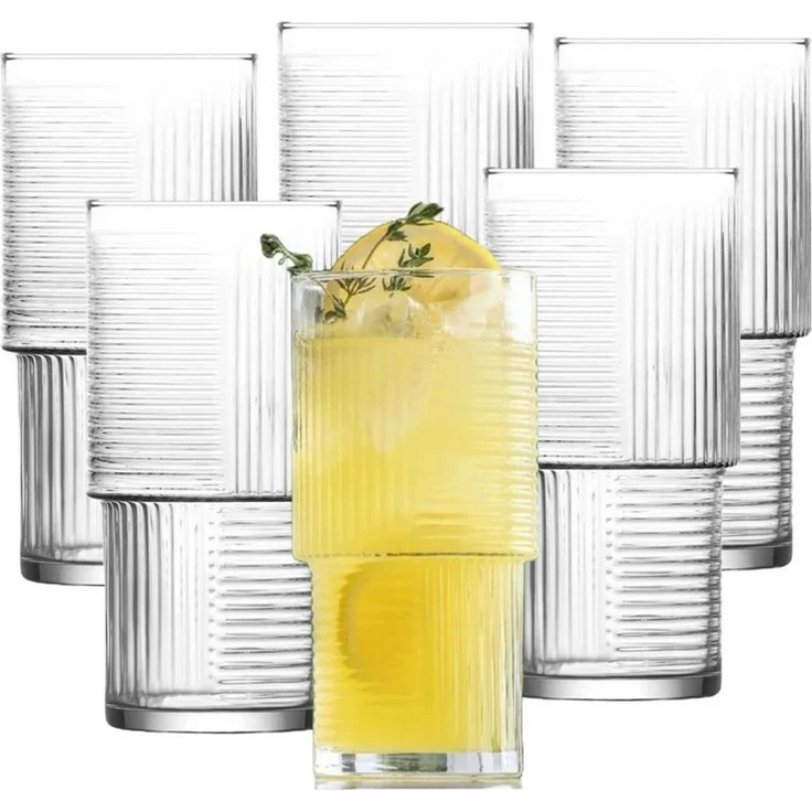 LAV Gläser-Set Helen Longdrinkglas, 6-tlg, Glas, 6er Set, 515ml, ideal für für Cocktails und Longdrinks. – Bild 1