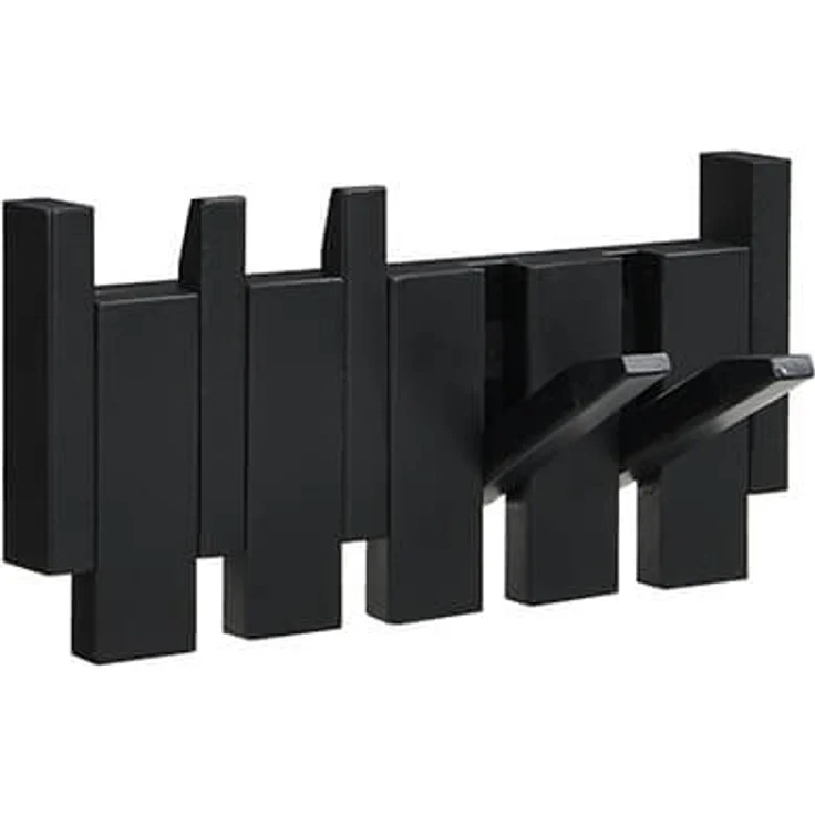 HOME DELUXE Garderobenleiste PORTE Schwarz - 32 x 15 cm – Bild 4