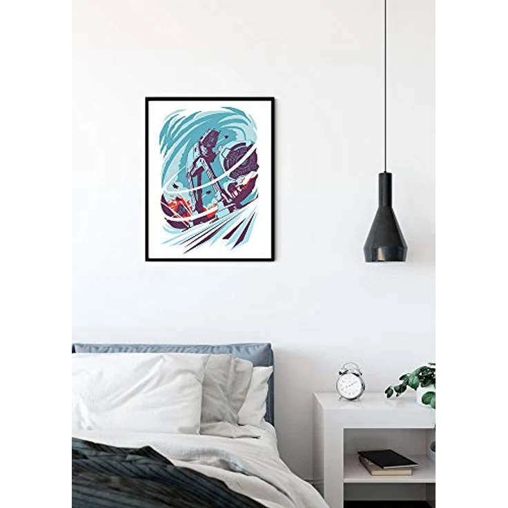 Komar Wandbild | Star Wars Classic Vector Hoth | Kunstdruck 40 x 50 cm, seidenmatte Oberfläche, lichtbeständig, PVC-frei, ohne Rahmen – Bild 3