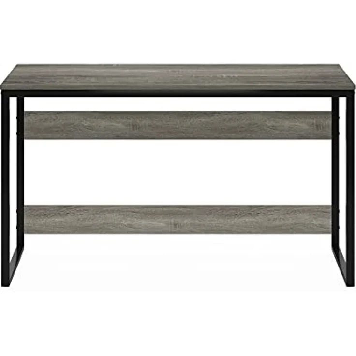 Furinno Moretti Computertisch, Gaming-Schreibtisch, Büro-Schreibtisch, 52 Breite, für Homeoffice, Gaming, Arbeitszimmer, Grau-Eiche – Bild 6